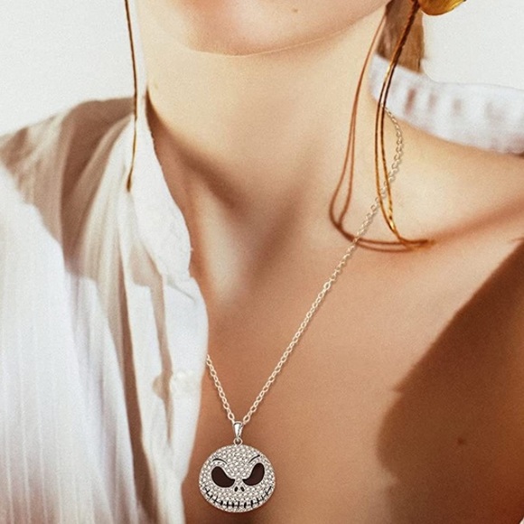 Diamond Nightmare Before Christmas Scene Necklace - Picture 3 of 12